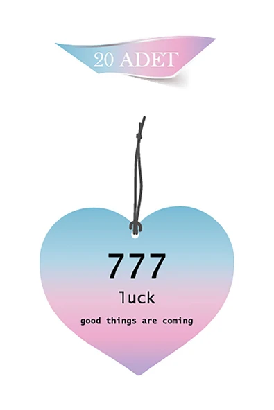 ByMeyla 777 Luck Şans Tasarımlı 20'li Oto Kokusu ve Oto Aksesuarı ürün görseli