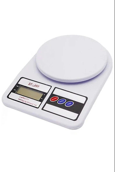 Yakut Hassas Dijital LCD Ekranlı Mutfak Terazisi Tartısı - 10 Kg. Kapasiteli - 1 Adet