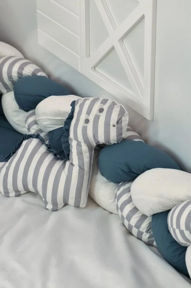 Bibaby Dino Saç Örgü Montessori Uyku Seti 69114 İndigo - 13