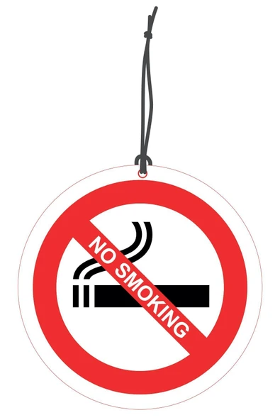 ByMeyla No Smoking Tasarımlı Dekoratif Oto Kokusu ve Oto Aksesuarı
