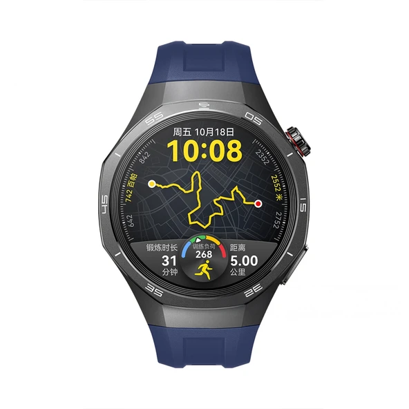 Huawei Watch Gt5 Pro 46mm İle Tam Uyumlu Kordon Metal Tokalı Yumuşak Silikon Kordon Kayış  Lacivert - Resim 3