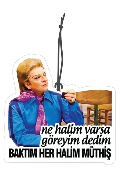 ByMeyla Zeki Müren Her Halim Müthiş Tasarımlı Dekoratif Oto Kokusu ve Oto Aksesuarı ürün görseli