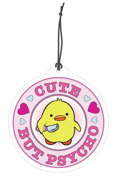 ByMeyla Cute But Psycho Tasarımlı Dekoratif Oto Kokusu ve Oto Aksesuarı ürün görseli