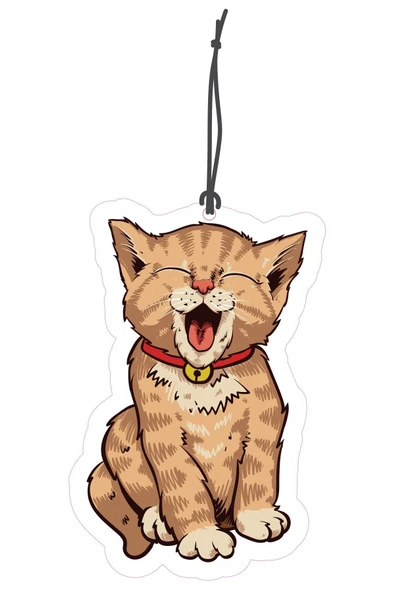 ByMeyla Sevimli Kedicik Tasarımlı Dekoratif Oto Kokusu ve Oto Aksesuarı