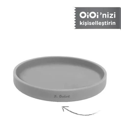 OiOi Basics Mama Tabağı Powder Grey - Resim 4