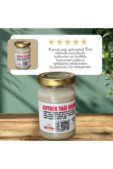 Yeşil Çaycım Kuyruk Yağı Kremi %100 El yapımı eklem ve kas ağrılarını hafifletmesine yardımcı 200gr - 3