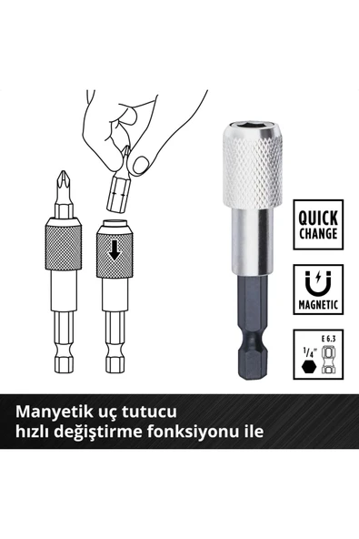 Einhell vidalama uç seti 42 parça M-CASE kutu - 49118953 - 4