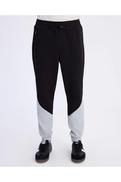 Nisty Pant Erkek Gri-Siyah Regular Fit Eşofman Altı