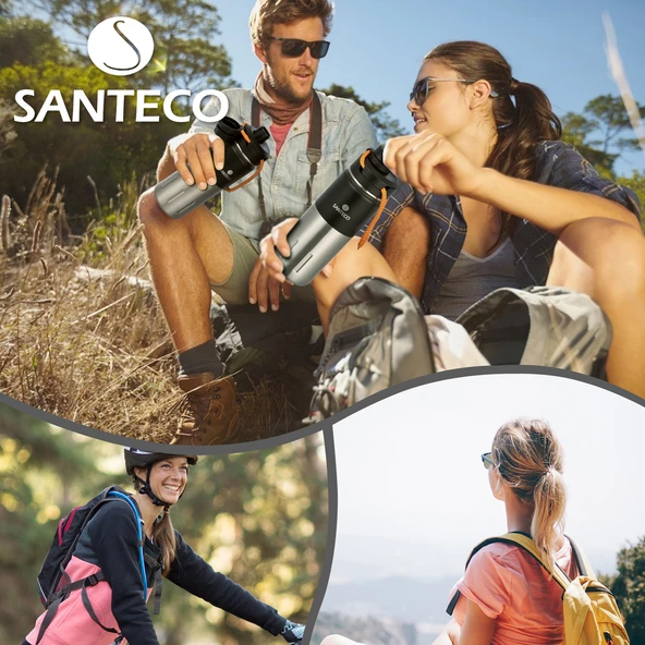 Santeco Ktwo Sporcu Termosu 500 Ml-Siyah - 6