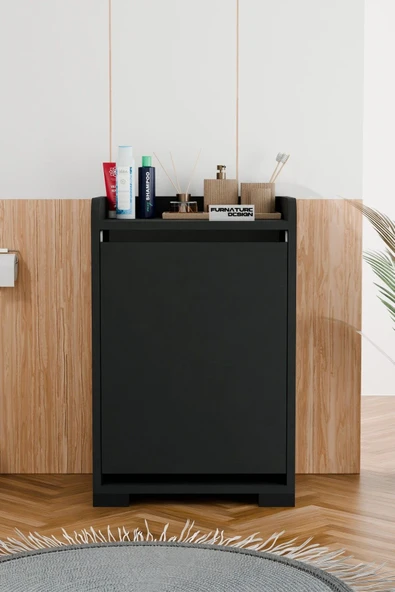 Solena Dekoratif Çamaşır Dolabı Düşer Kapak Çamaşırlık - 3