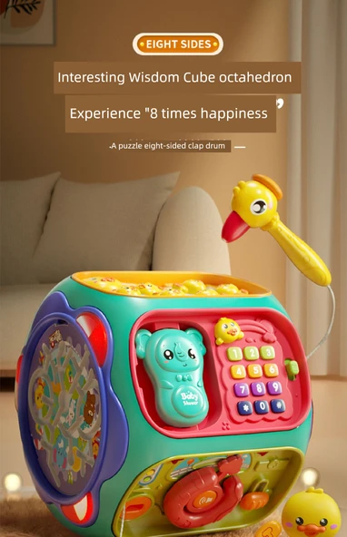 Sekiz Kenarli Davul Bebek Oyuncağı - Artırma No. Şarj Takımı [Bağlantı Dişlisi] Hediye Kutusu - Resim 7