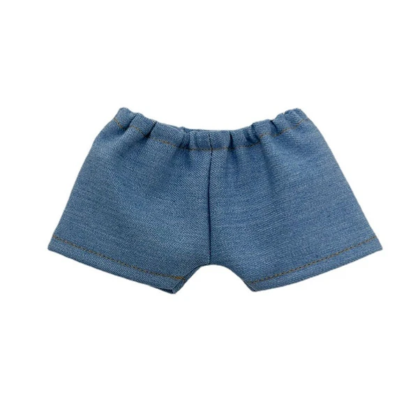 Bebek Kıyafetleri - Koyu Mavi Kot Şort - 10cm Bebek - 6