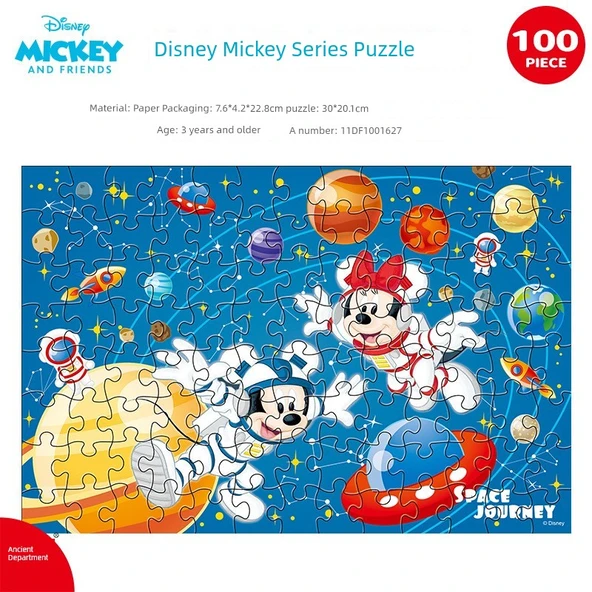 Çizgi Film Karakteri Yapboz - Bench Box Mickey 100 Parça