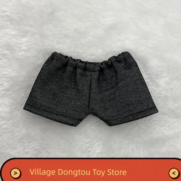 Bebek Kıyafetleri - Koyu Mavi Kot Şort - 10cm Bebek - 4