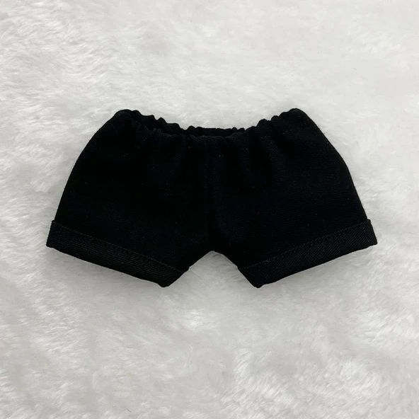 Bebek Kıyafetleri - Siyah Flanga Şort - 15cm Bebek