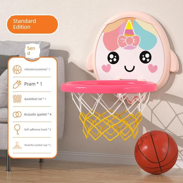 Çocuklar için Basketbol Potası Seti - Artı Tekboynuz - 1 Basketbol ile