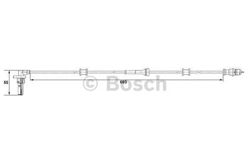 BOSCH 265007534 ABS SENSÖRÜ ARKA SOL KANGOO 01- ürün görseli 1