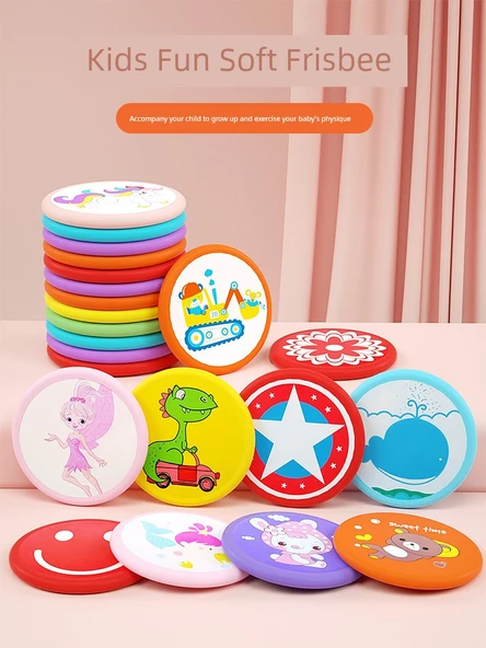 Yumuşak Uçan Disk - Spongebob + Patrick + Küçük Dinozor - Model 1 - 2