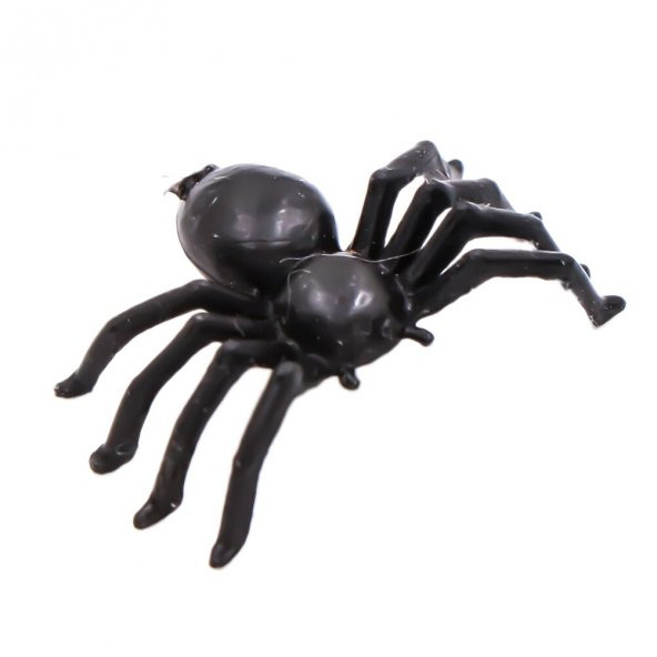 CADILAR BAYRAMI HALLOWEEN ŞAKA ÖRÜMCEK SİYAH PLATİK FİGÜR 13CM X 7CM - 1 ADET - 1