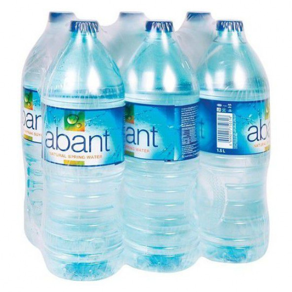 su ABANT doğal kaynak su 6 lı paket  (1,5 luk )