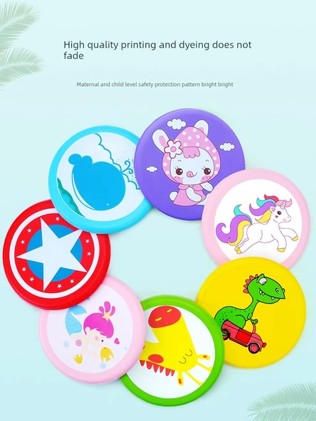 Yumuşak Uçan Disk - Küçük Ördek + Beyaz Tavşan + Küçük Dinozor - Model 2 - 3