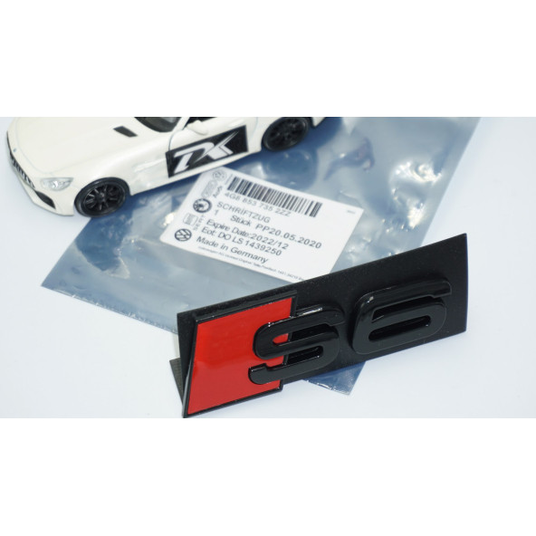 DK Tuning S6 Siyah Kırmızı 3D Ön Panjur Logo Audi İle Uyumlu - Resim 5
