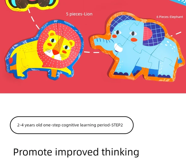 Eğitici Bulmaca Oyuncağı - Deniz, Kara ve Hava Trafiği 30 Parça Büyük Uzun (2.5-4 Yaş) - Resim 12