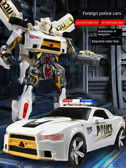 Optimus Yabancı Savaşçılar Dönüşen Robot Araba - Ses ve Işık Özellikli