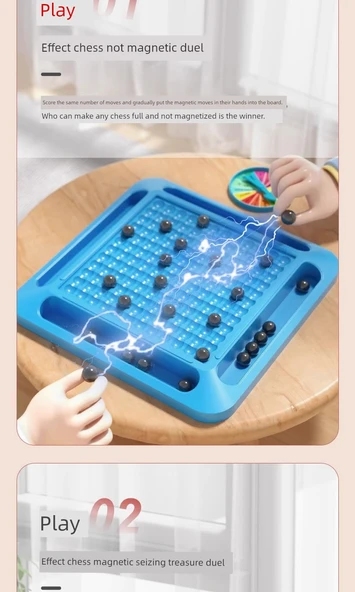 Yaşlılar için Zihin Geliştirme Magnetik Satranç Bulmaca Oyunu - Bayrak 30 Magnetik + Huarong Yolu - 12