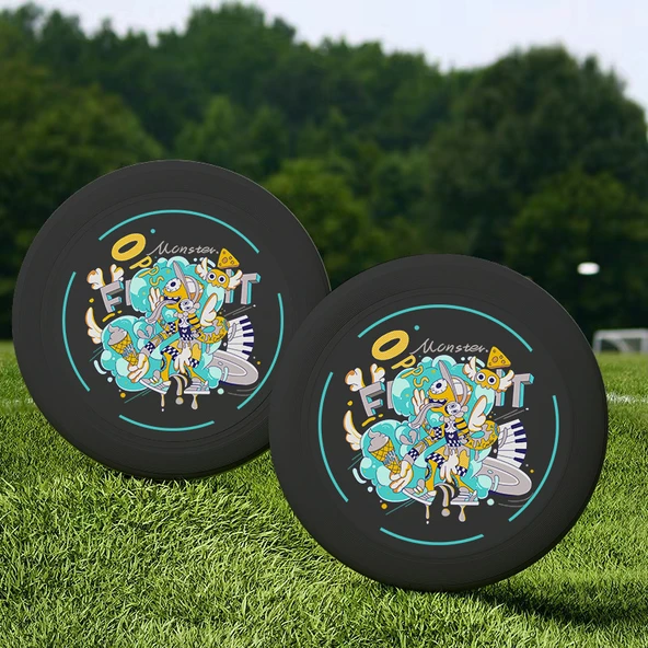 Logo Rekabetçi Salıncak Çocuk Oyuncakları Yazılı Frisbee - Beyaz Tavşan - 5