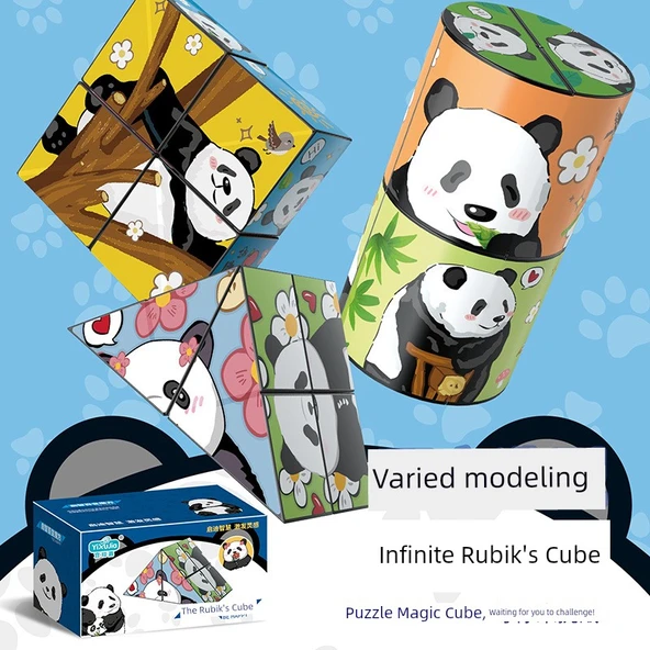 Panda Çeşit Küp - Çiçekli Üç Paket A
