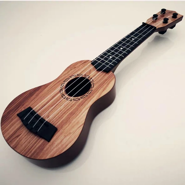 Çocuklar için Başlangıç Ukulele Gitar - Akasya Ahşap - 38cm