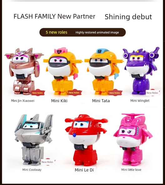 Mini 4 Paket Deformasyon Robot - Le Di Duoduo Kufei Xiao Ai - 8