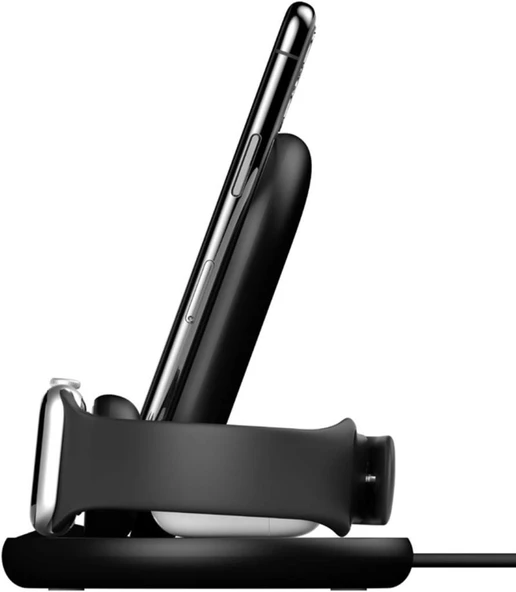 Belkin WIZ001VFBK Siyah 3in1 Kablosuz Şarj Aleti Teşhir - 4
