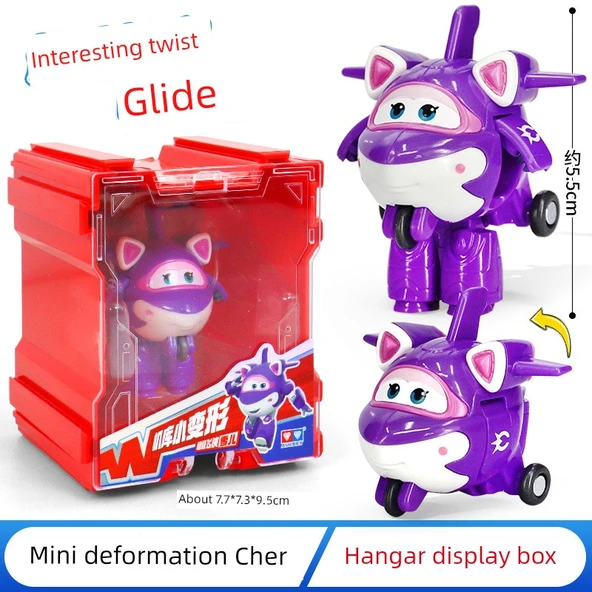 Mini Deformasyon Robot Oyuncağı - Cher - Hangar Kutulu