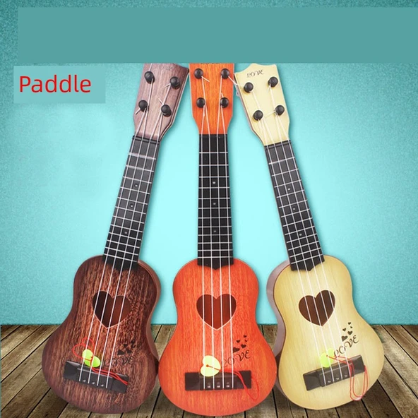 Çocuklar için Başlangıç Ukulele Gitar - Kahverengi - 44cm