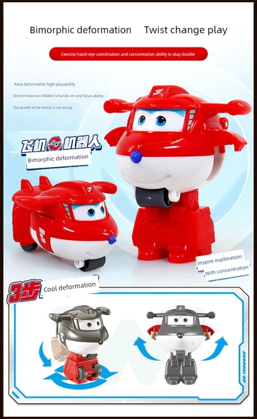 Mini Deformasyon Robot Oyuncağı - Le Di - Hangar Kutulu - 9