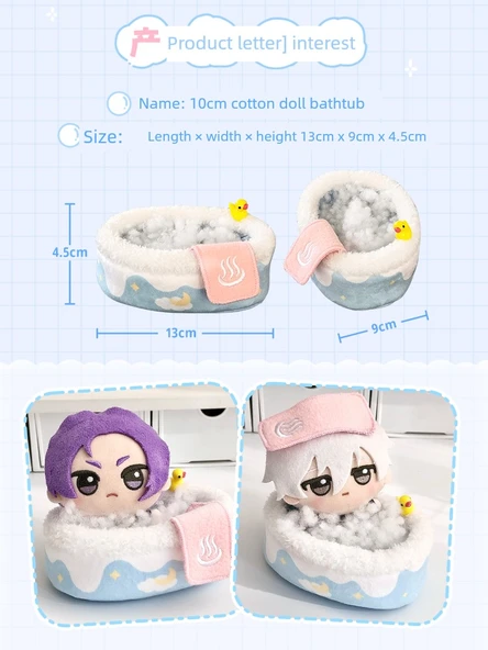 Chiikawa Pamuklu Bebek Oyuncak Banyo Seti - 10cm - 4