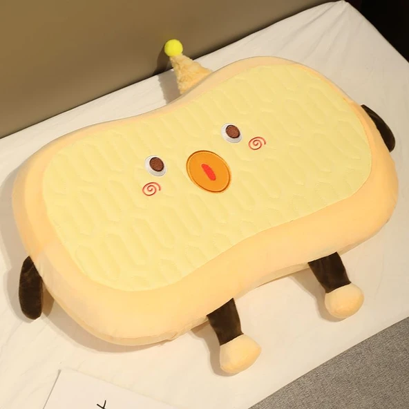 Beyaz Düşünce Yastığı - Pembe - 32*22cm Deri Kılıf - 12