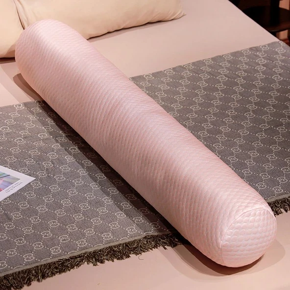 Çizgi Film Buz İpek Uzun Yastık - Pembe - 130cm