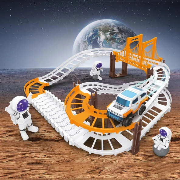Ogi Mogi Toys Uzay Pisti ve Araç Seti - 8