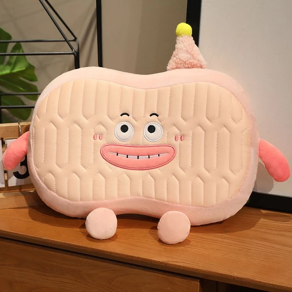 Beyaz Düşünce Yastığı - Pembe - 55*32cm - 8