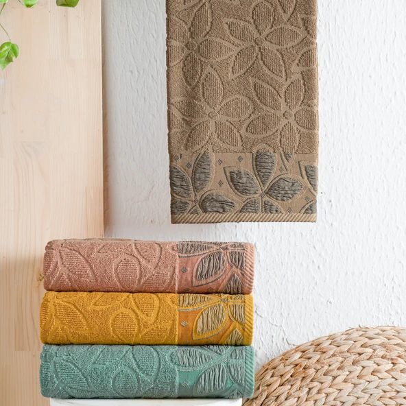 Schafer Home Dolce Jakarlı Havlu 70x140-Bej