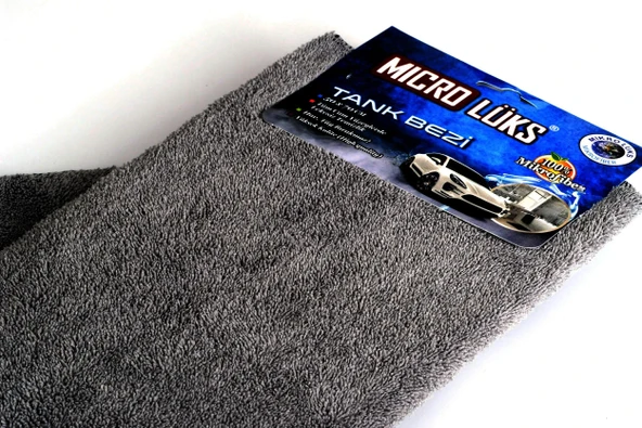 Mikro Lüx Mikrofiber Tank Bezi 50x70 Cm Süper Emici Kalın Havlu Oto Kurulama ve Temizlik Bezi 1 Ad. - 2