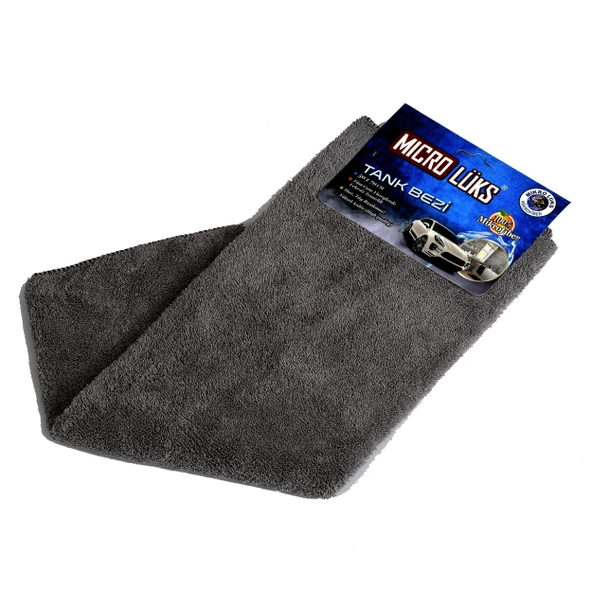 Mikro Lüx Mikrofiber Tank Bezi 50x70 Cm Süper Emici Kalın Havlu Oto Kurulama ve Temizlik Bezi 1 Ad.