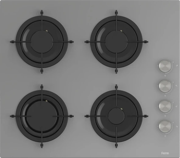 Ferre Fryart Hava Fritözü Fonksiyonlu Ankastre Set Gri (D065 + CS208 + XE63CPR) - Resim 3