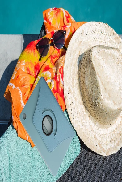 Galaxy Tab A9 Plus 11 İnç Uyumlu 360 Deri Tablet Kılıfı - Resim 7