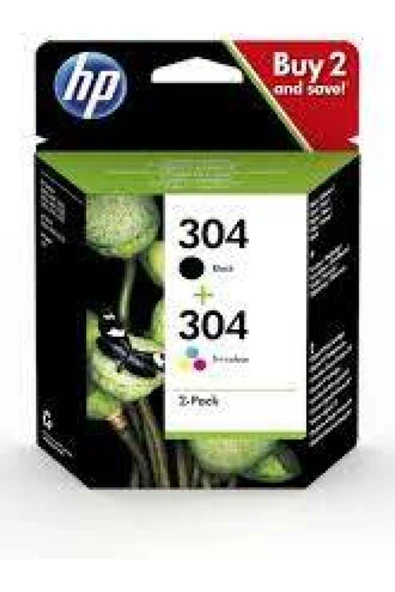 HP 304 Black-color Siyah-renkli Multi Paket 3JB05AE