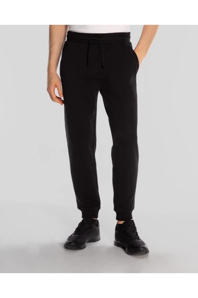 Authentic Wayne Erkek Siyah Regular Fit Eşofman Altı