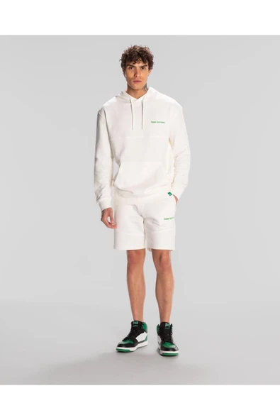 Authentic Theo Erkek Beyaz Regular Fit Hoodie